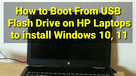 hp boot from usb windows 10|How to Boot from USB in Windows 10 on an HP Computer.